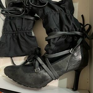 Diesel Women’s KIRUNA Black Leather Boots Sz 6.5